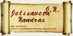 Jelisaveta Mandraš vizit kartica